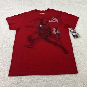 Red Captain America‎ Marvel Men's T Shirt